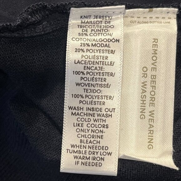 LOFT Women's Black Petite Cutout Lace Cardigan Sweatwe Size XSP - Picture 4 of 5